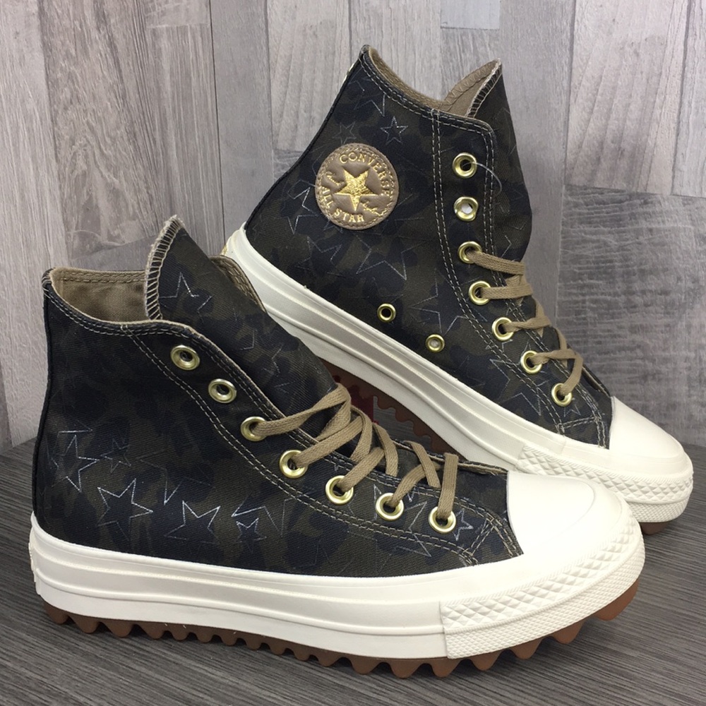 Converse CTAS LIFT RIPPLE HI khaki/sandy/egret - Picture 2 of 8
